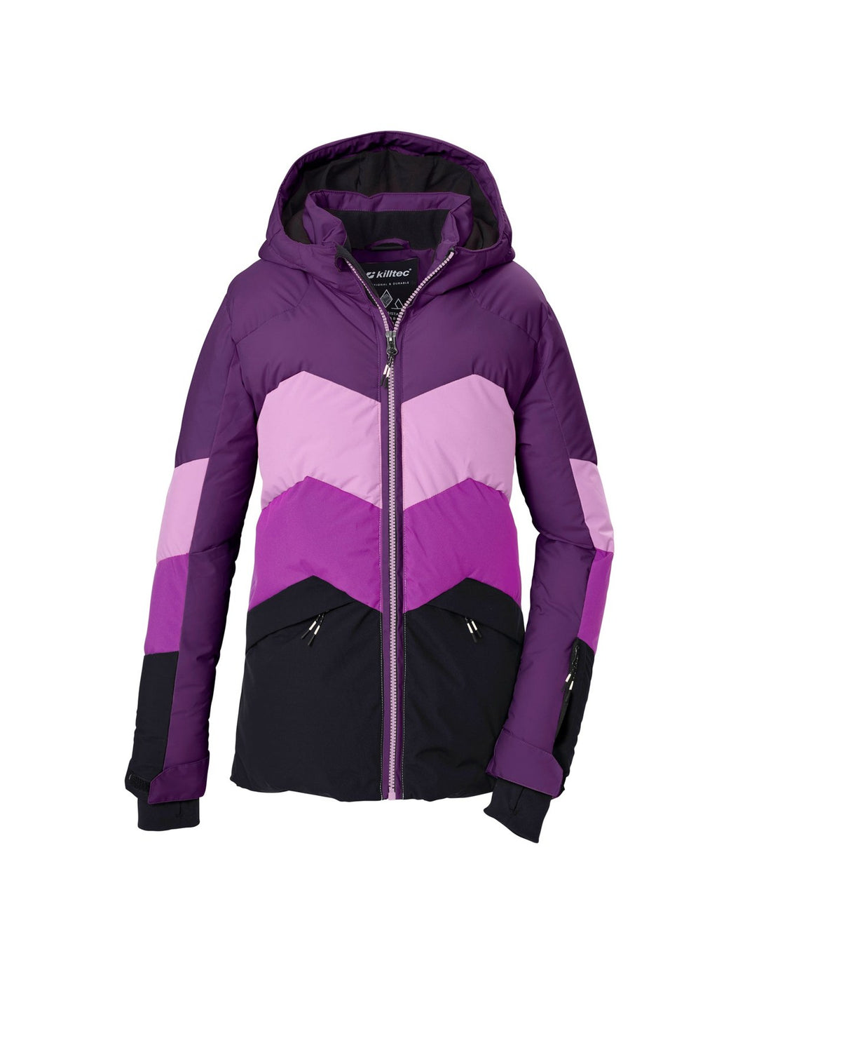 Killtec Mädchen Ski-Steppjacke KSW 195 Dunkelpflaume