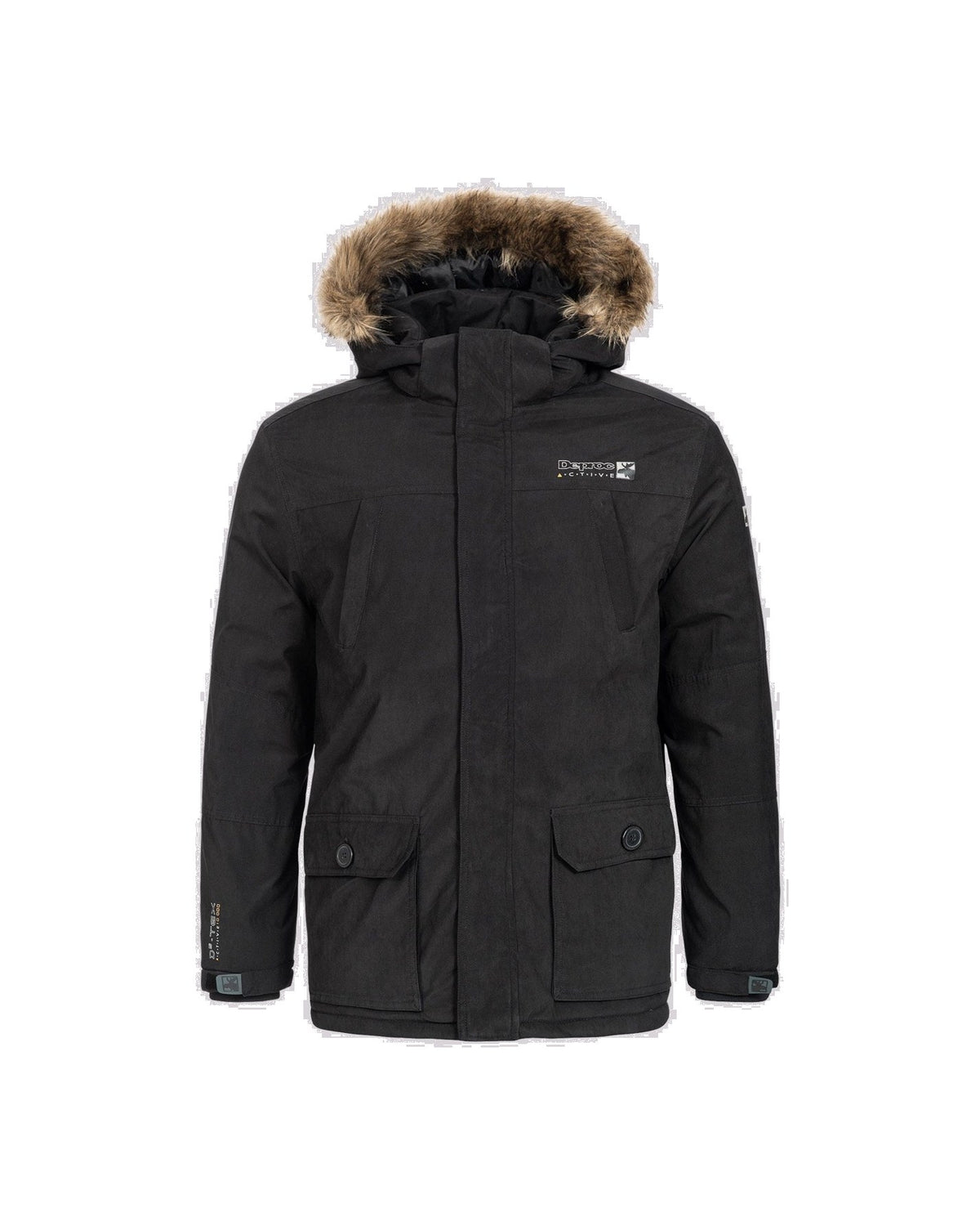DEPROC Übergangsjacke & Outdoorjacke Herren ELLIOT MEN M - 6XL Schwarz